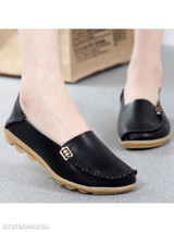 Plain Flat Round Toe Casual Flat & Loafers