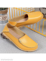 Plain Flat Round Toe Casual Flat & Loafers