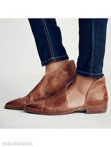 Plain Flat Point Toe Outdoor Flat & Loafers