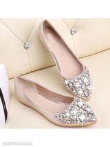 Plain Flat Point Toe Date Office Flat & Loafers