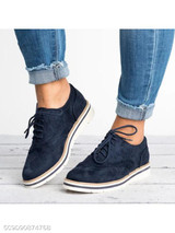 Plain Flat Criss Cross Round Toe Casual Office Comfort Flats