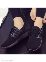 Plain Flat Criss Cross Round Toe Sport Sneakers