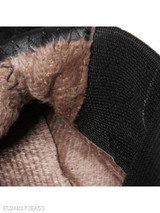 Plain Chunky Low Heeled Round Toe Date Outdoor Short Flat Boots