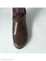 Plain Chunky Low Heeled Round Toe Casual Date Flat Boots