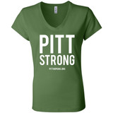 Pitt Strong Ladies V-Neck Tee