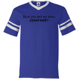 Jonathan Definition of a Hero Unisex Striped Tee