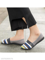 Striped Flat Round Toe Casual Comfort Flats