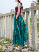 Spaghetti Strap Animal Printed Maxi Dress