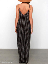 Spaghetti Strap Printed Maxi Dress