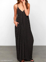 Spaghetti Strap Printed Maxi Dress