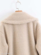 Notch Lapel Patch Pocket Plain Coat