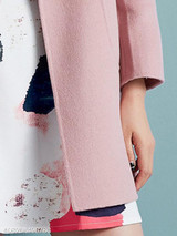 Notch Lapel Patch Pocket Plain Coat