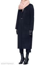 Notch Lapel Decorative Buttons Plain Coat