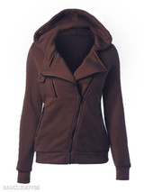 Hooded Zipper Plain Hoodie