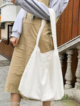 Japanese Style Plain Chic Shoulder Bags