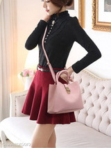 Hot Korea Stylish Faux PU Shoulder Bag