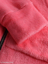 Hooded Zipper Plain Coat