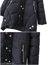 Hooded Zipper Plain Coat