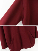 Hooded Zipper Plain Coat