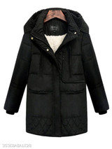 Hooded Zipper Plain Coat