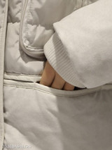 Hooded Zipper Plain Coat
