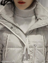 Hooded Zipper Plain Coat