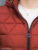 Hooded Zipper Plain Coat