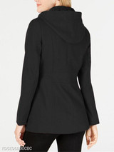 Hooded Zipper Plain Coat