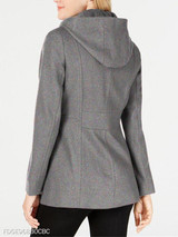 Hooded Zipper Plain Coat