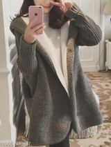 Hooded Pocket Faux Fur Coat Hooded Pocket Faux Fur Coat