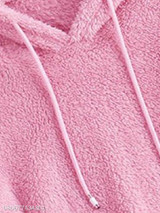 Hooded Kangaroo Pocket Plain Hoodie