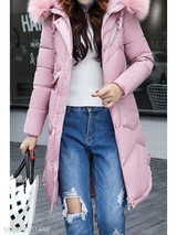 Hooded Patch Pocket Side Slit Zipper Plain Coats