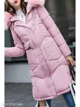Hooded Patch Pocket Side Slit Zipper Plain Coats