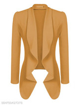 Shawl Collar Flounce Plain Blazer