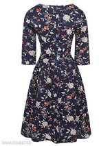 Round Neck Printed Maxi Dress