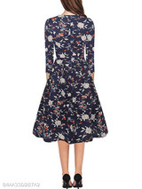 Round Neck Printed Maxi Dress