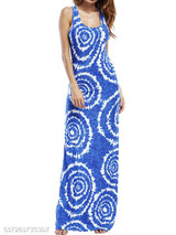 Round Neck Printed Maxi Dress