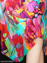 Round Neck Printed Maxi Dress