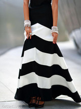Round Neck Printed Maxi Dress