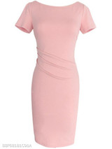 Round Neck Plain Bodycon Dress