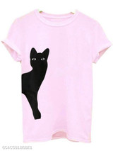 Round Neck Loose Fitting Animal Prints Short Sleeve T-Shirts Round Neck Loose Fitting Animal Prints Short Sleeve T-Shirts