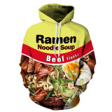Ramen Noodle Beef Chicken Soup 3D Print Hoodie
