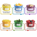 7Pcs/set Portion Control Food Prep Storage Containers