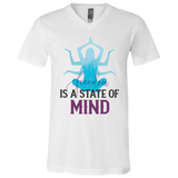 Is a state of mind 3005 Unisex Jersey SS V-Neck T-Shirt