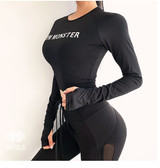 Women Sexy Long Sleeve Crop Top