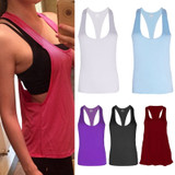 Yoga Shirt Tops women Sexy Gym Sports Vest