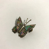 Vintage Sterling Silver Abalone Alpaca Butterfly Brooch Pin Vintage Sterling Silver Abalone Alpaca Butterfly Brooch Pin