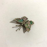 Vintage Sterling Silver Abalone Alpaca Butterfly Brooch Pin Vintage Sterling Silver Abalone Alpaca Butterfly Brooch Pin
