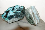 Sterling Silver Larimar Heart Pendant Necklace 18"