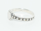 Vintage Sterling Heart Ring Size 8